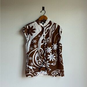 Women's Large Wahine toa blouse
